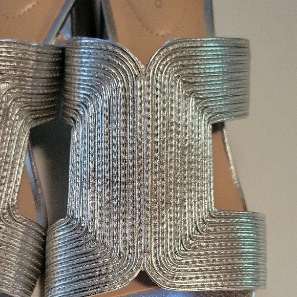 Bandolino Silver Rhinestone Mules - Picture 7 of 7
